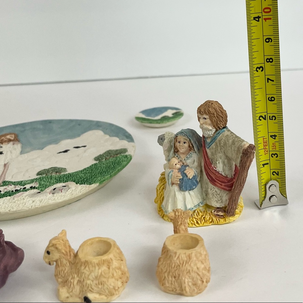 White Religious Tea Set Collection 7 Piece Set - Picture 7 of 15